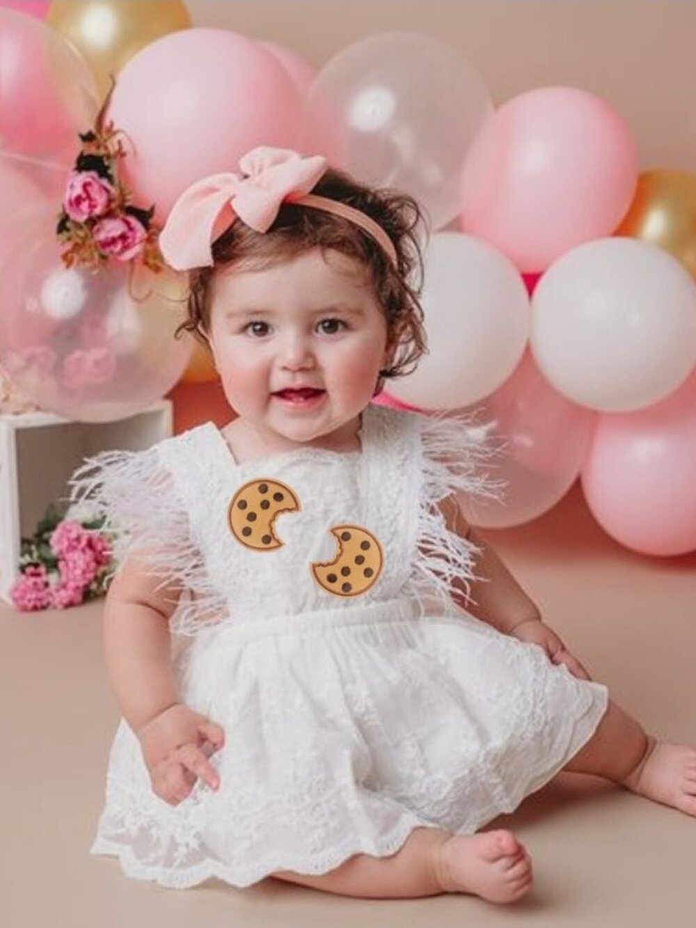 Cookies and Milk Girl Dress Lace Birthday Outfit Cookies Clothes Dress romper